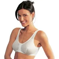 Medovital Bügel-BH Vorderverschluss-BH ohne Bügel 2er-Pack Uni