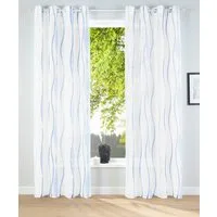 OTTO home Gardine Dimona (2 St), Ösen, transparent, Voile, 2-er Set, transparent, Voile, Polyester, Wellen