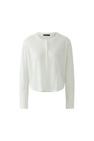 Oui - Strickjacke cloud dancer - Gr. - 38