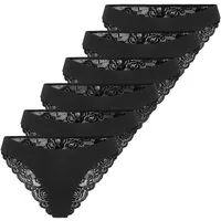 ONLY Slip Damen Slip 6er Pack Polyamid (Packung, 6er Pack)
