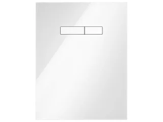 Tece lux Betätigungsglasplatte manuell Glas weiß glänzend, Tasten weiß glänzend, 9650000 9650000