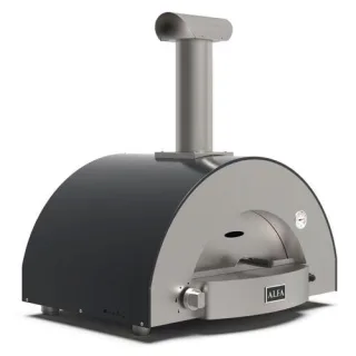 Alfa Forni Classico 2 Pizze Hybrid Schiefer Grau