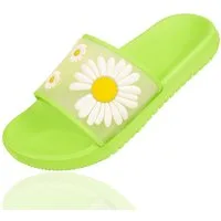 Sprint Sport Sprint Pantolette Gänseblümchen, grün 38, 289666351 Schlappen (Paar, 1) Gänseblümchen