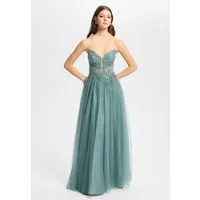 Hey Kyla Abendkleid - Tüllkleid mit Schimmereffekt Taillierter Schnitt mit ausgestelltem Rockteil