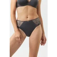 Mey Hipster Mey American Pants Serie Delightful Uni (1-St., 1) Dessous-Slip, florale Tüll-Stickerei, mit Baumwoll-Zwickel