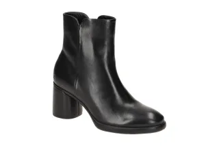 Ecco 22261301001 Schwarz Damen Stiefeletten LX55 - Echtleder, hoher Absatz