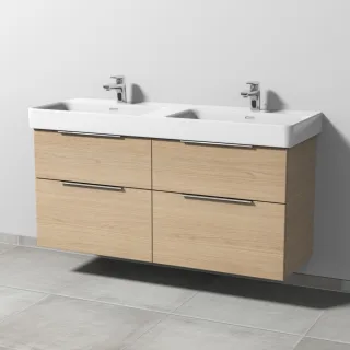 Sanipa 3way Waschtischunterbau zu Laufen Pro S Waschtisch mit 4 Auszügen, Eiche-Nordic UM77148