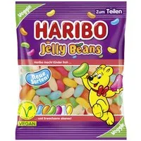 HARIBO Süßigkeit, Haribo Jelly Beans Zucker Dragees mit Geleefüllung Packung 160g