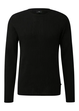 qs - Strickpullover schwarz - Gr. - S