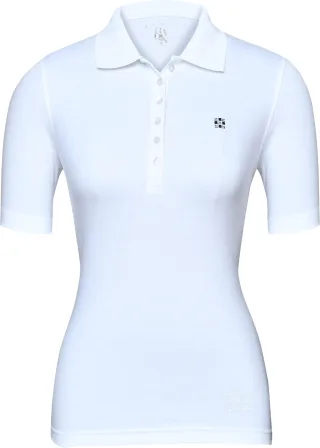 CLARINA - Ganzjahres NOS Polo-Shirt,1/2 100 weiss - Gr. - 46