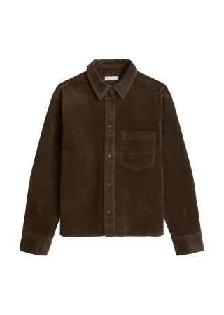 Marc OPolo Casual - Cordbluse regular Burnt Coffee - Gr. - 36