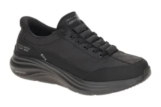 Skechers 232619 BBK Schwarz Herren Slipper Hands Free Cozy Fit Uni Schwarzes ...