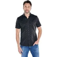 Engbers Kurzarmhemd Herren Hemd uni, Schwarz