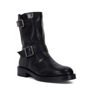 Dune Pixen Damenlederstiefel In Schwarz
