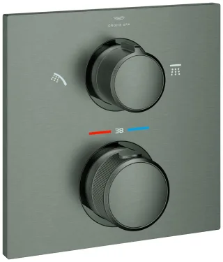 GROHE Thermostat-Brausebatterie Allure 29181_2 FMS f. Rapido SmartBox hard graphite geb, 29181AL2 29181AL2
