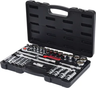 KS Tools 1/2" CHROMEplus Steckschlüssel-Satz, 30-tlg - 918.0830