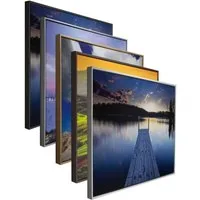 myposterframe Einzelrahmen Canvas Schattenfuge Leerrahmen für Leinwandbild Eris, (1 Stück), 60x80 cm, Mattsilber
