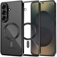 TECH PROTECT Handyhülle MagFlex für Samsung Galaxy S26 Transparent Schwarz Magnetring 6,2 Zoll, Kombiniert transparente Rückseite mit markantem Rahmen