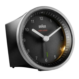 Braun BC 07 SB-DCF Funkwecker silber-schwarz