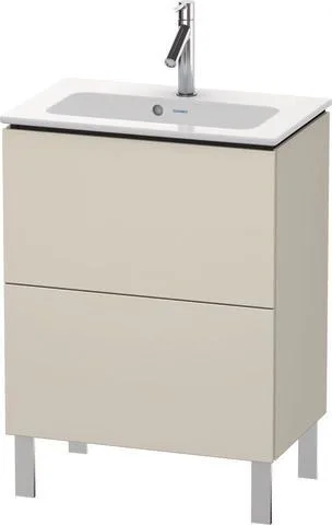Duravit L-Cube Waschtischunterbau bodenstehend Taupe Supermatt 620x391x704 mm - LC667308383 LC667308383