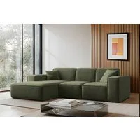 Kaiser Möbel Ecksofa Eckcouch SIENA L-Form, Stoff Poso/Salvador/Maloy/Artico/Velo, Einzelsofa, Bequem, originelles Design, praktisch, viele Farben