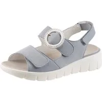 Waldläufer K-ADEA Sandale Sommerschuh, Keilsandalette mit Klettverschlüssen, K-Weite