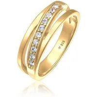 Elli Fingerring mit Kristallen von Swarovski® 925 Silber