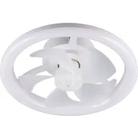 Reality Leuchten LED Deckenleuchte PAJALA mit Ventilator, Deckenventilator mit Licht, 22W LED CCT Ø 40cm, CCT - über Fernbedienung, Dimmfunktion, Fernbedienung, Infrarot inkl., Memoryfunktion, Timerfunktion, Ventilatorfunktion, getrennt schaltbar, LE