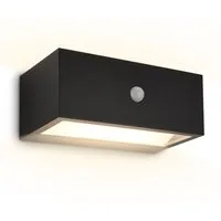 Briloner Leuchten Wandleuchte LED Wandlampe kabellos Akku USB-C Bewegungsmelder, LED wechselbar, 3000K - Warmweiß, 18,5x9,5x7,5 cm, Akku tauschbar, Indoor/Outdoor, Balkon, Hauswand
