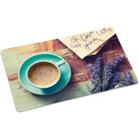 KESPER® Platzset Platzset KAFFEE RETRO aus Polypropylen/Untersetzer, (1-St)