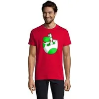 Blondie & Brownie T-Shirt Herren Baby Yoshi Ei Mario Super Retro Konsole Gaming