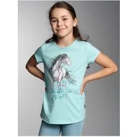 Trigema T-Shirt TRIGEMA T-Shirt mit Pferd (1-tlg)