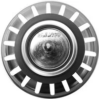 Blanco Abfluss-Siebkörbchen Ablaufventileinsatz 125590 79mmØ, Metall, mit Hubstange 8x34mm für Siebkorbventil Spülbecken