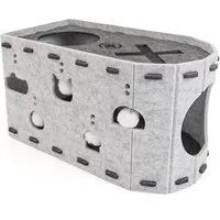 Canadian Cat Company Tierbett Filz Katzenhöhle Cavino, Katzenhöhle, formstabil, Filz mit Greiföffnungen, 52x30x30cm