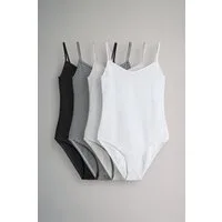 The Set Body The Set Bodysuits mit Trägern, 3er-Pack (4-tlg)