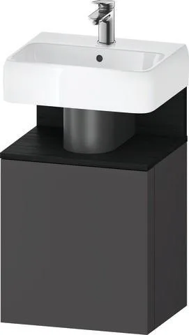 Duravit Qatego Waschtischunterbau wandhängend Graphit Matt 440x350x645 mm - QA4076L16490000 QA4076L16490000