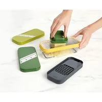 Joseph Joseph Zerkleinerer Multi-Prep, rutschfest, Fingerschutz, austauschbar, 4-in-1-Set