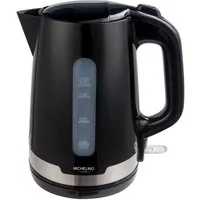Michelino Wasserkocher 1,7 L Heißwasserbereiter Teekocher schwarz, 2200,00 W