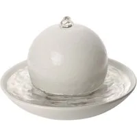 Primavera Life GmbH Duftlampe Duftbrunnen Rondo - Cremeweiß Matt