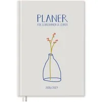 Eine der Guten Verlag Lehrerkalender Lehrerplaner 2026 2027 - A5, weiß, 1 Doppelseite / Woche, Schuljahr 26/27, 224 S. Hardcover, klimaneutral