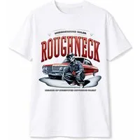 Banco T-Shirt Herren Roughneck Shirt Print (Einzelartikel) Markanter Lowrider-Frontprint mit „Roughneck“-Schriftzug.