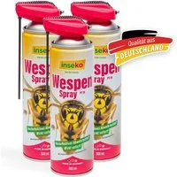 Inseko Wespenspray 3x inseko Wespenspray 500 ml - effektive Sofortwirkung (PT19), 3-St., gegen Wespen & Wespennester
