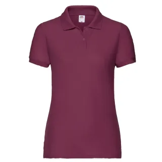 Fruit of the Loom - "Lady Fit 65/35" Poloshirt für Damen (Burgunderrot)