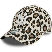 New Era Baseball Cap New York Yankees MLB Womens Leopard Beige Braun Schwarz 9Forty Verstel (1-St)