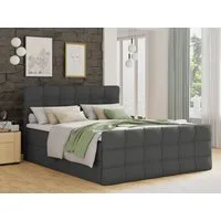 Sofnet Boxbett Best Lux (mit zwei Bettkästen, Bonell-Matratze und Topper), Doppelbett, Polsterbett mit Kopfteil und Fußteil, Boxspringbett