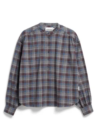 Armedangels - Karobluse - Efinaraa blau/rot - Gr. - M