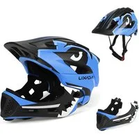 Lixada Kinderhelm Integralhelm Kinder Fahrradhelm Helm Radfahren Skateboarding, ab 2 Jahren, 13 Lüftungsschlitze, Mundschutz