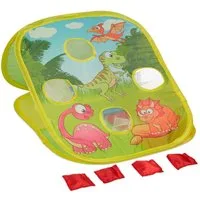 relaxdays Spielzeug-Gartenset Sackloch Spiel Dino