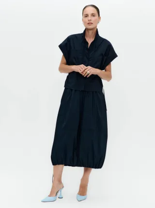 Jane Lushka - Paola polplin jacket blouse blue - Gr. - S