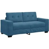 vidaXL Sofa Zweisitzer-Sofa Blau 180x77x82 cm Samt, 1 Teile